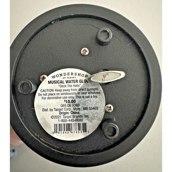 Target Wondershop 2021 Musical Snowglobe | Deck The Halls | Snow Globe | Brown - Picture 5 of 5